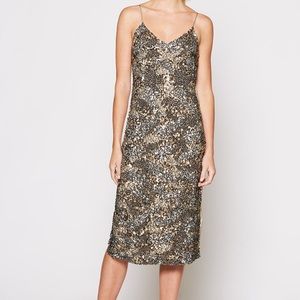 Joie Hasana gold sequin dress